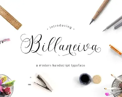 Billaneiva Script font