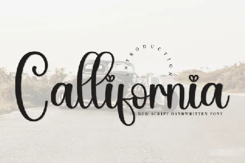 Callifornia Script font