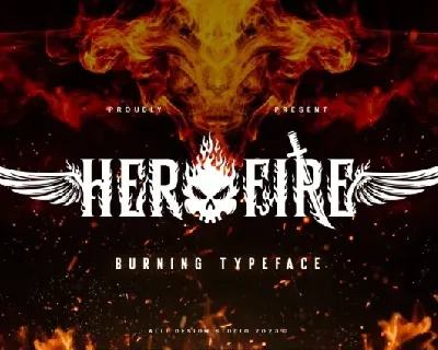 Hero Fire font