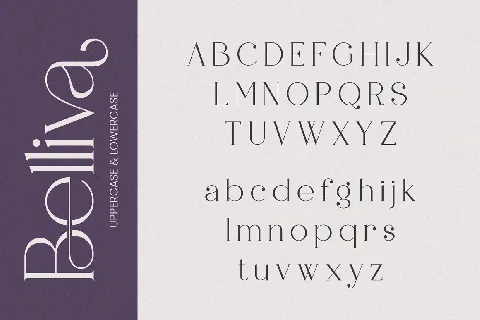 Belliva font