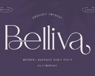 Belliva font