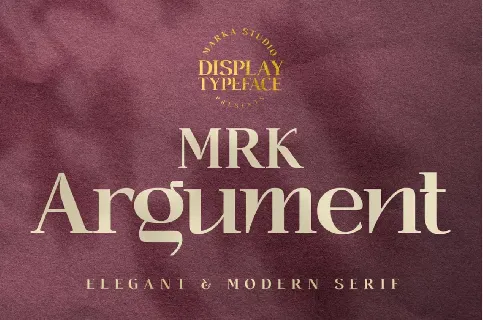 MRK Argument font