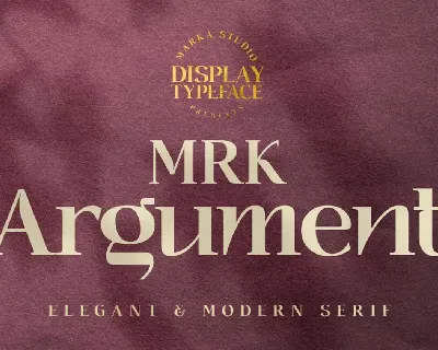 MRK Argument font