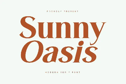 Sunny Oasis font