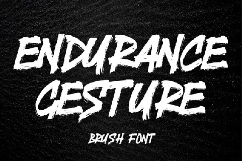 Endurance Gesture font