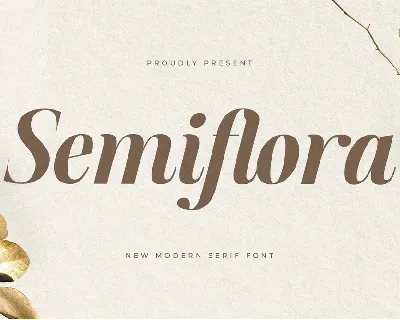 Semiflora font