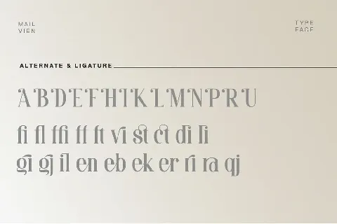 Mailvien font