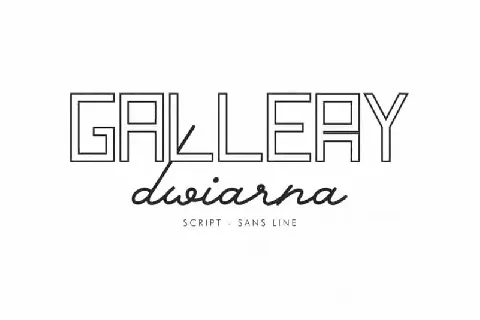 Gallery Dwiarna Duo font