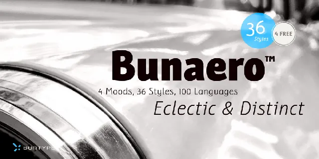 Bunaero Proâ„¢ Family font