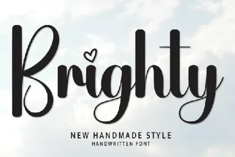 Brighty Script font