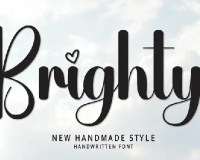 Brighty Script font