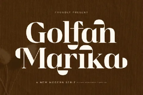 Golfah Marika font