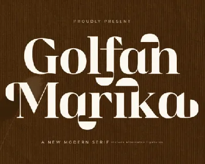 Golfah Marika font