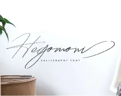 Hegomoni font