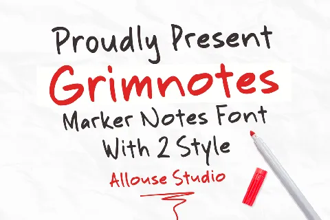 Grimnotes Demo font