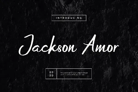 Jackson Amor font