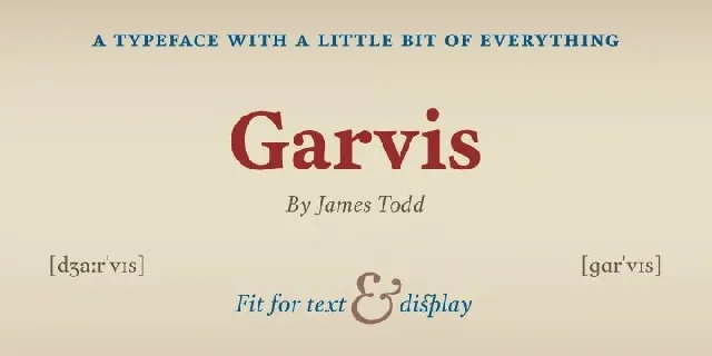 Garvis Family font