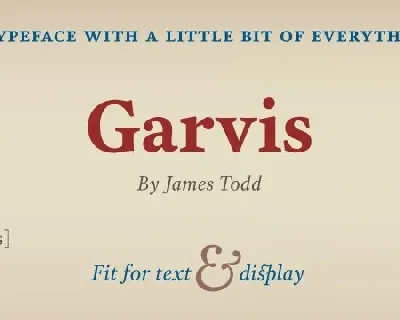 Garvis Family font