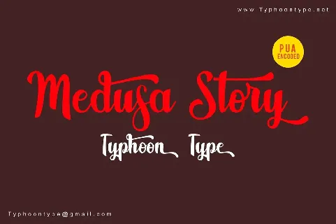 Medusa Story Script font