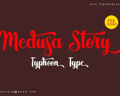 Medusa Story Script font