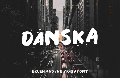 Danska Brush font