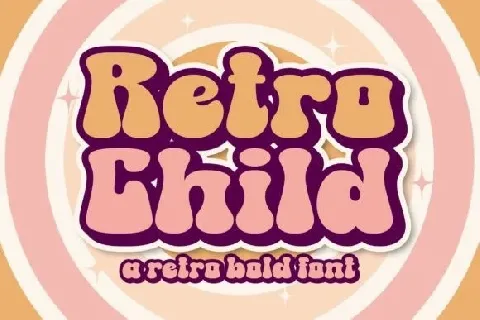 Retro Child font