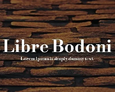 Libre Bodoni font