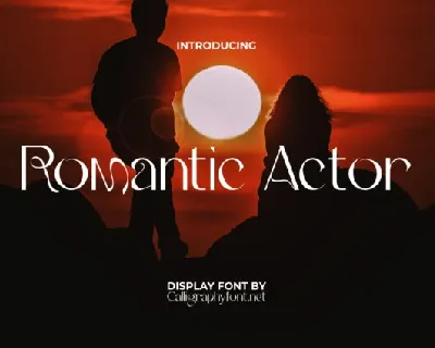 Romantic Actor font
