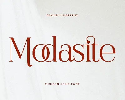 Modasite font