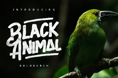 Black Animal Free font