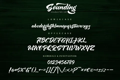Sounding Script font