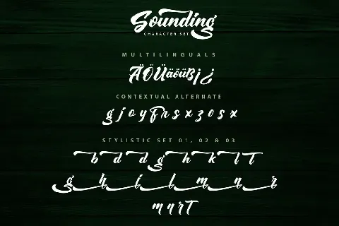 Sounding Script font