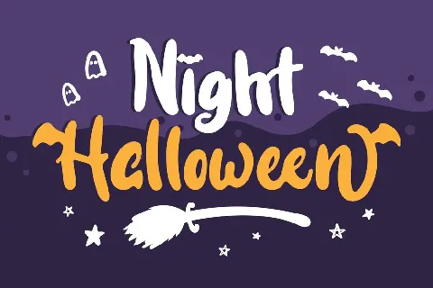 Night Halloween-Personal Use font