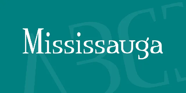 Mississauga font