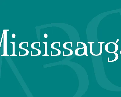 Mississauga font