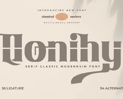 Qonihytrial font