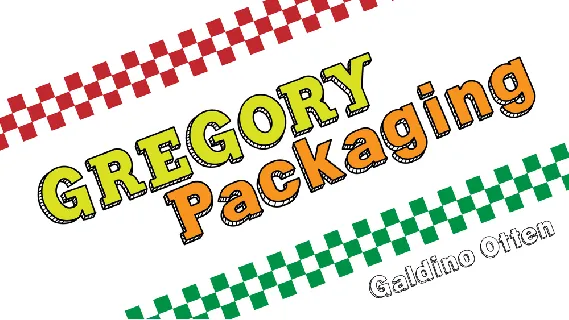 Gregory Packaging font