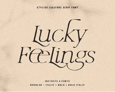 Lucky Feelings font