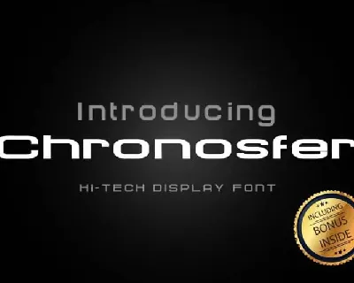 Chronosfer Display font
