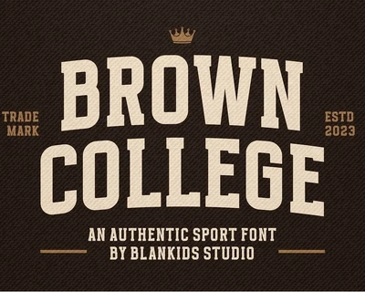 Brown College font