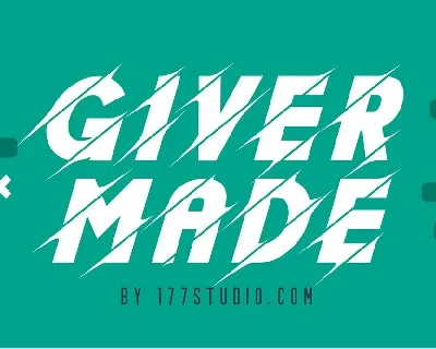 Giver Made font