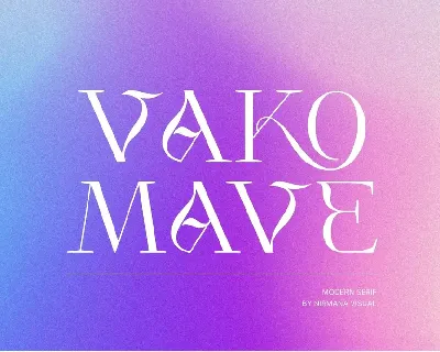 Vako Mave font