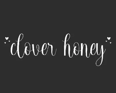 Clover Honey Demo font