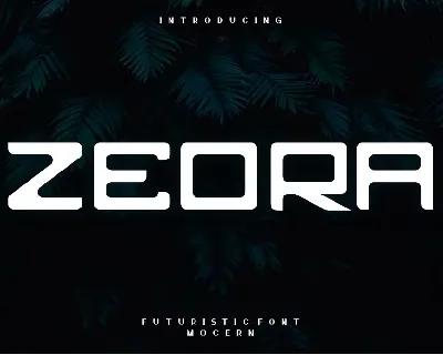 zeora font