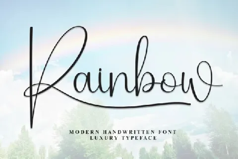 Rainbow Script Typeface font