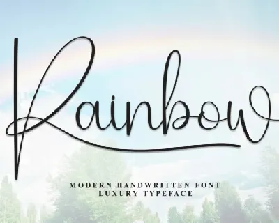 Rainbow Script Typeface font