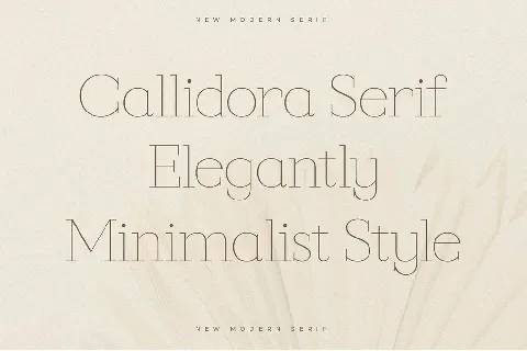 Callidora font