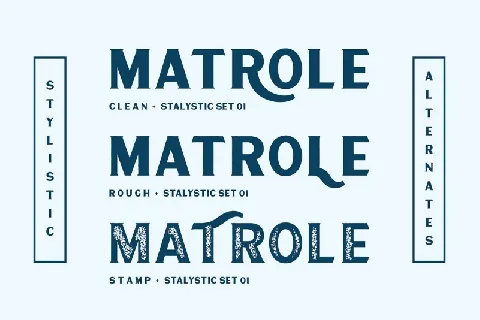 Matrole Display font