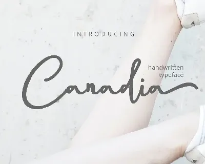 Canadia Script | Handwritten font