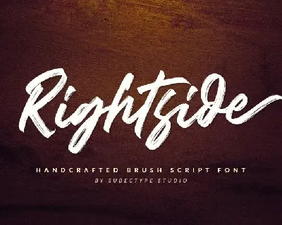 Rightside Brush Script font